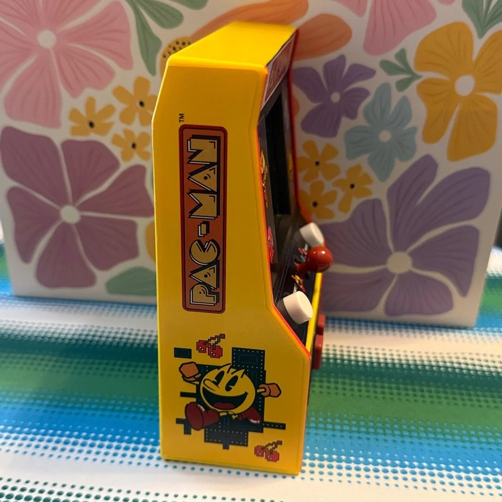 Mini Arcade Game Console - Yellow/Red PAC-MAN